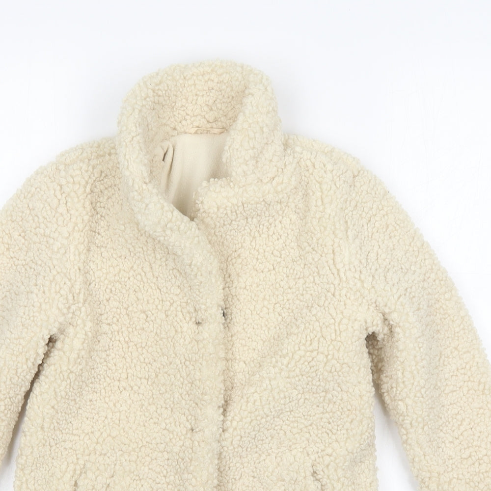 George Girls Beige   Overcoat Coatigan Size 5-6 Years