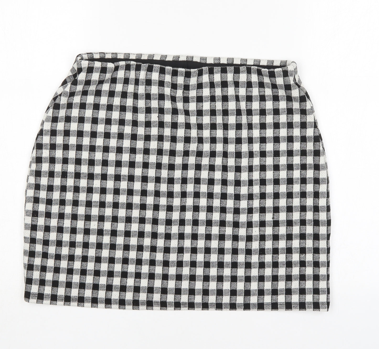 George Womens Multicoloured Check Polyester Mini Skirt Size 14