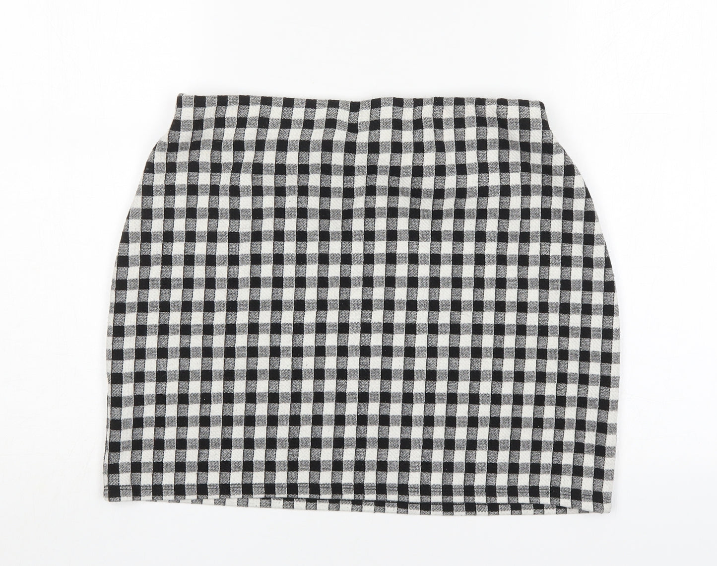 George Womens Multicoloured Check Polyester Mini Skirt Size 14