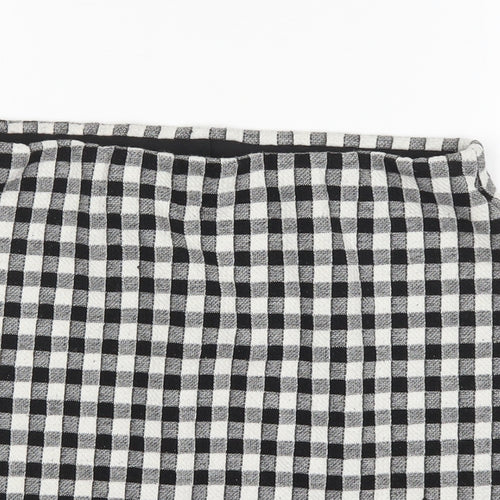 George Womens Multicoloured Check Polyester Mini Skirt Size 14