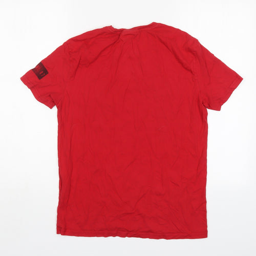 Machinist Mens Red    T-Shirt Size M Round Neck