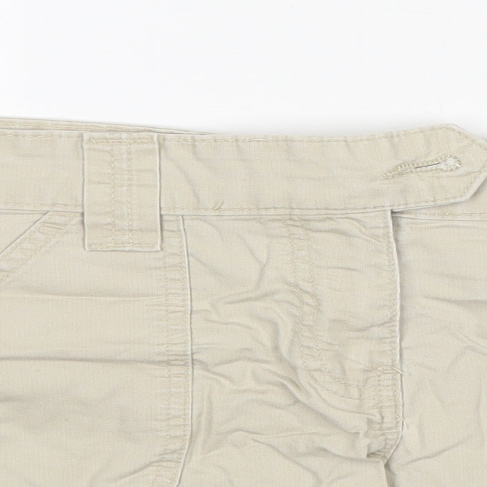 New Look Womens Beige  Cotton Hot Pants Shorts Size 10 L3 in Regular