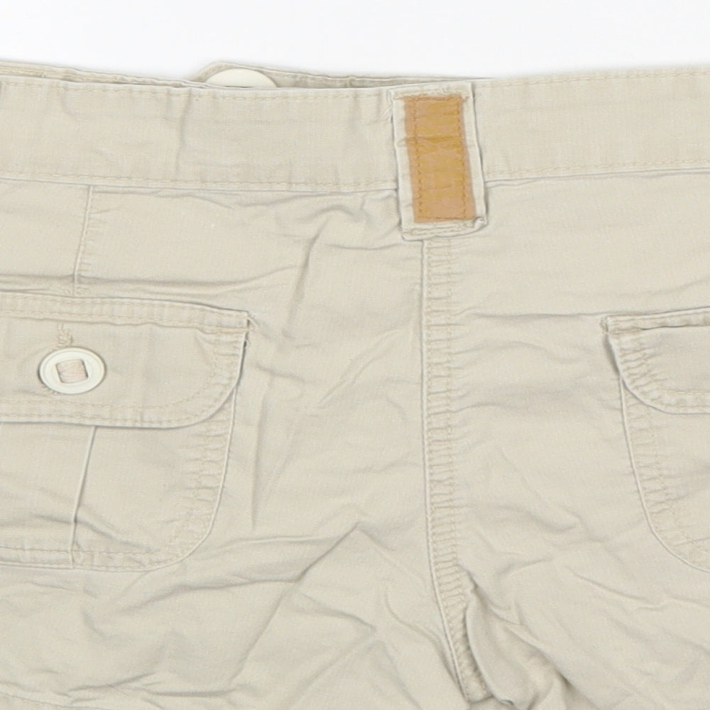 New Look Womens Beige  Cotton Hot Pants Shorts Size 10 L3 in Regular