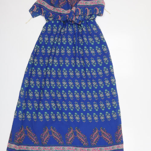 Atmosphere Womens Multicoloured Paisley Polyester A-Line  Size 8  Off the Shoulder
