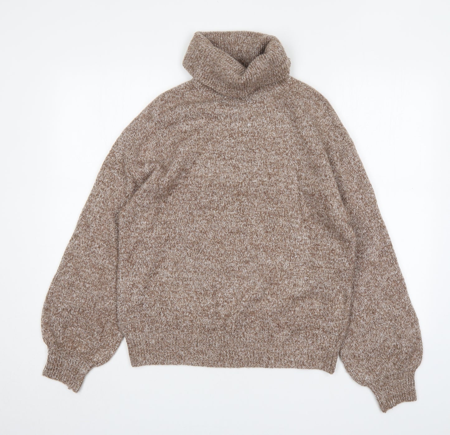 Primark Womens Beige Roll Neck   Pullover Jumper Size S