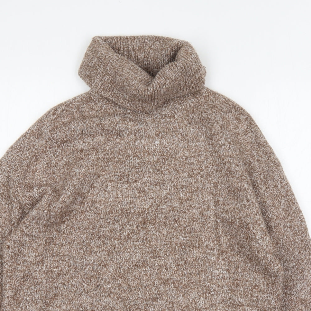 Primark Womens Beige Roll Neck   Pullover Jumper Size S
