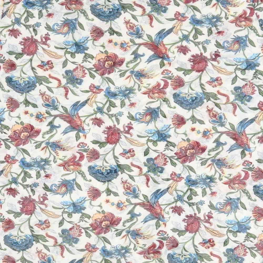 M&S Womens Multicoloured Floral Polyester Basic Blouse Size 20 Round Neck