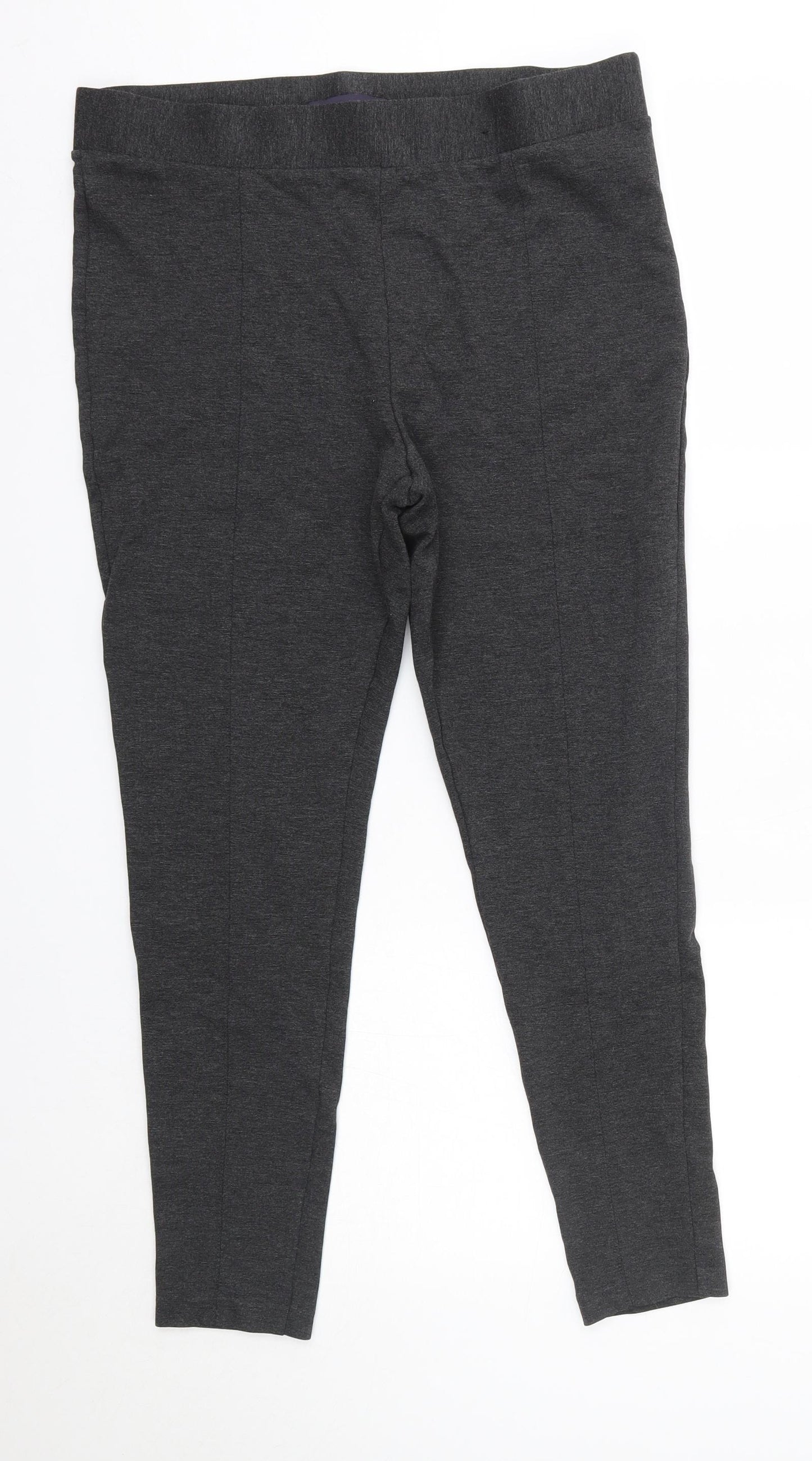 M&S Womens Grey  Viscose Jegging Leggings Size 16 L26 in
