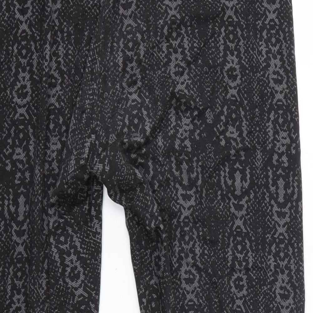 M&S Womens Black  Viscose Jogger Leggings Size 16 L26 in