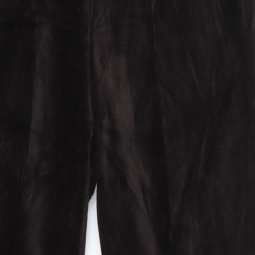 M&S Womens Brown  Cotton Jogger Leggings Size 16 L27 in