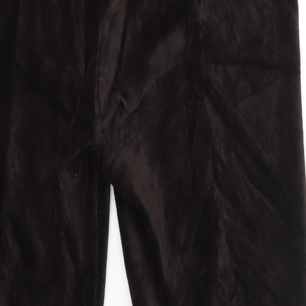 M&S Womens Brown  Cotton Jogger Leggings Size 16 L27 in