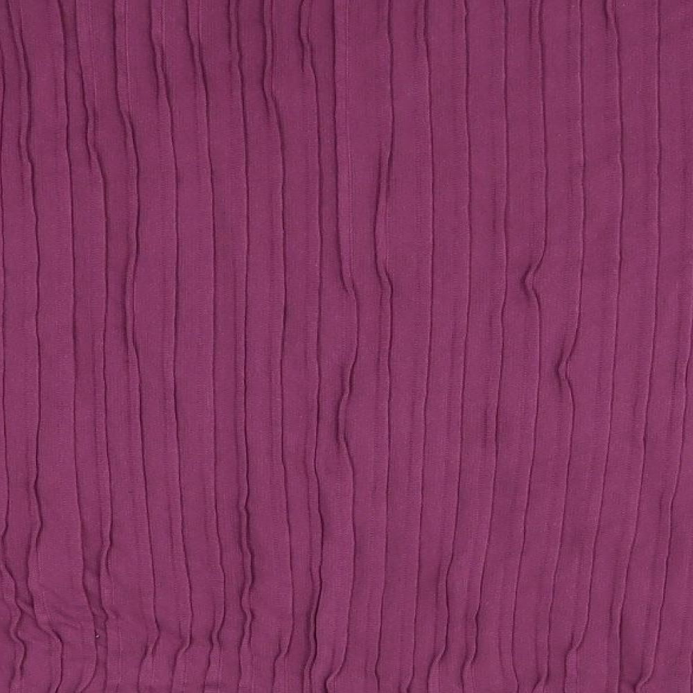 M&S Womens Purple  Polyester Basic Blouse Size 16 Round Neck