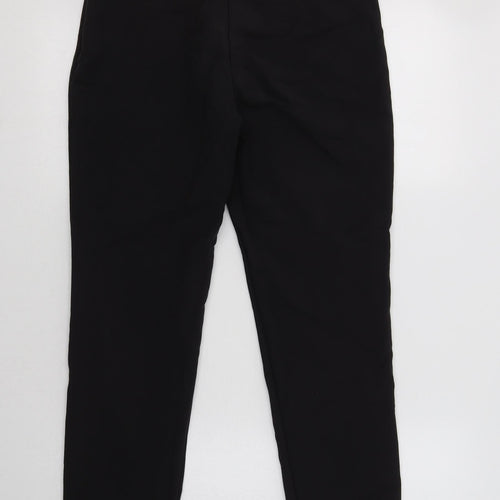 Monsoon Womens Black  Cotton Dress Pants Trousers Size 8 L27 in Regular Zip