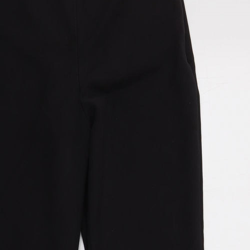 Monsoon Womens Black  Cotton Dress Pants Trousers Size 8 L27 in Regular Zip