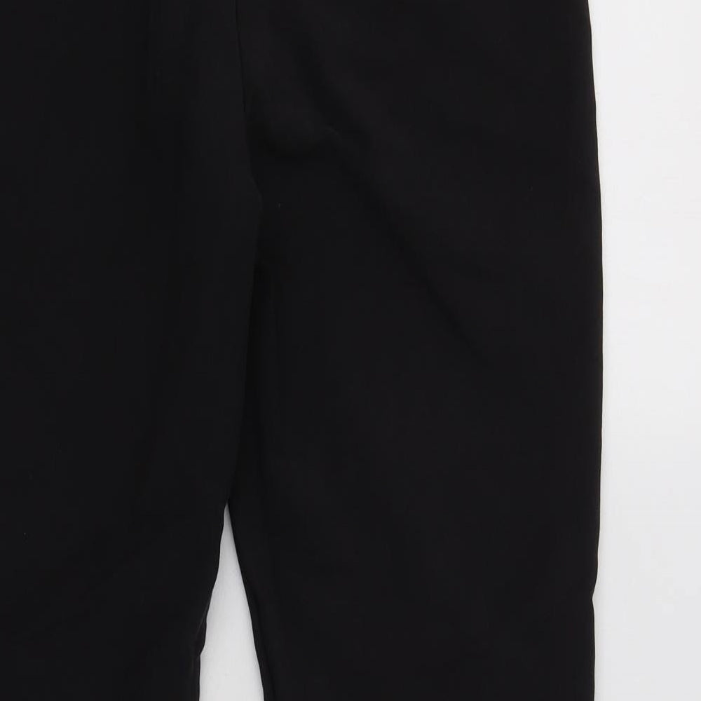 Monsoon Womens Black  Cotton Dress Pants Trousers Size 8 L27 in Regular Zip