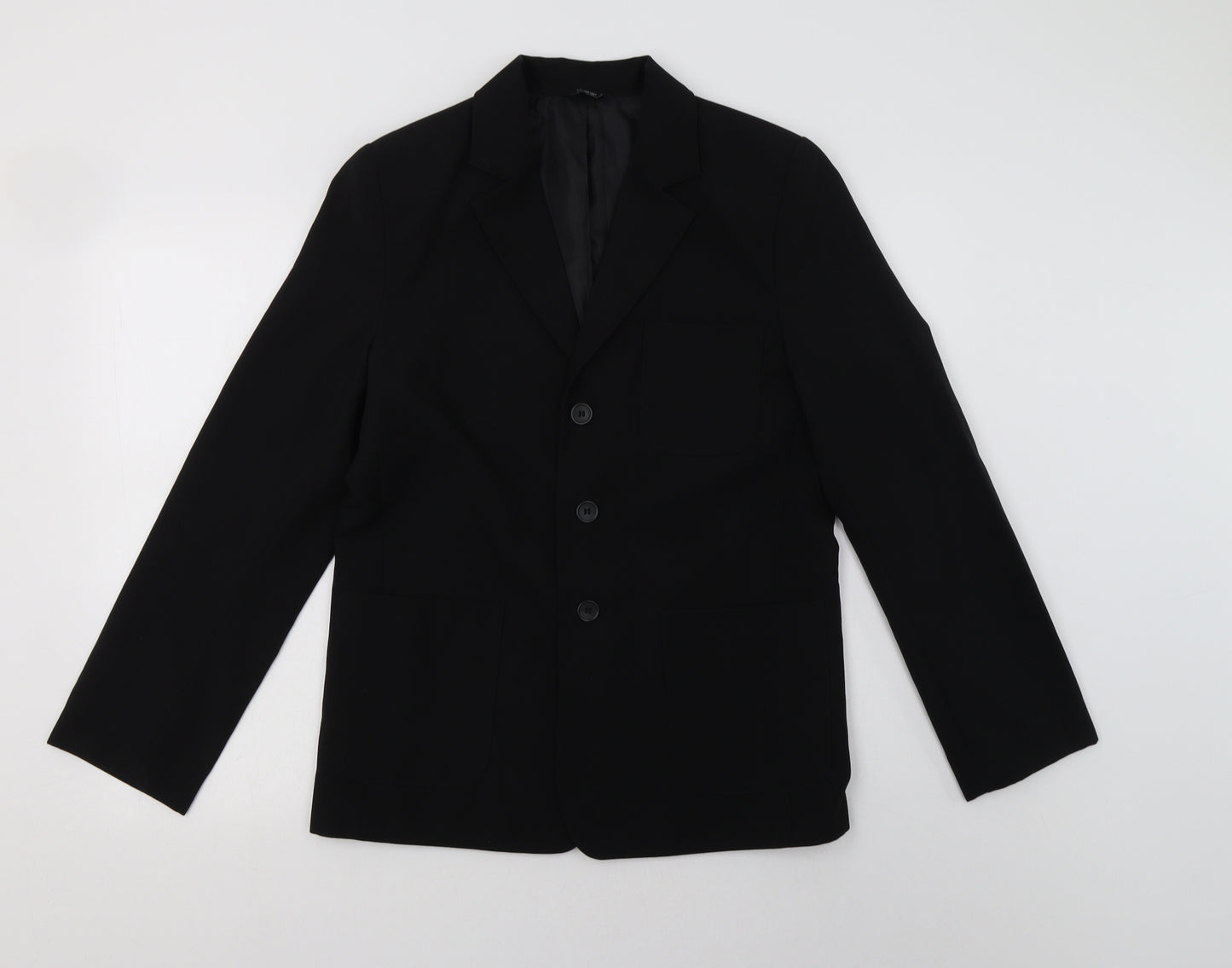 George Boys Black   Jacket Blazer Size 14-15 Years  Button - School Wear