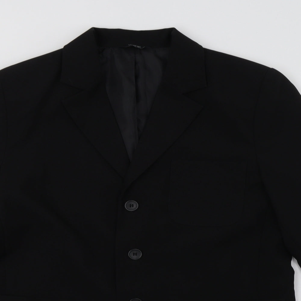 George Boys Black   Jacket Blazer Size 14-15 Years  Button - School Wear