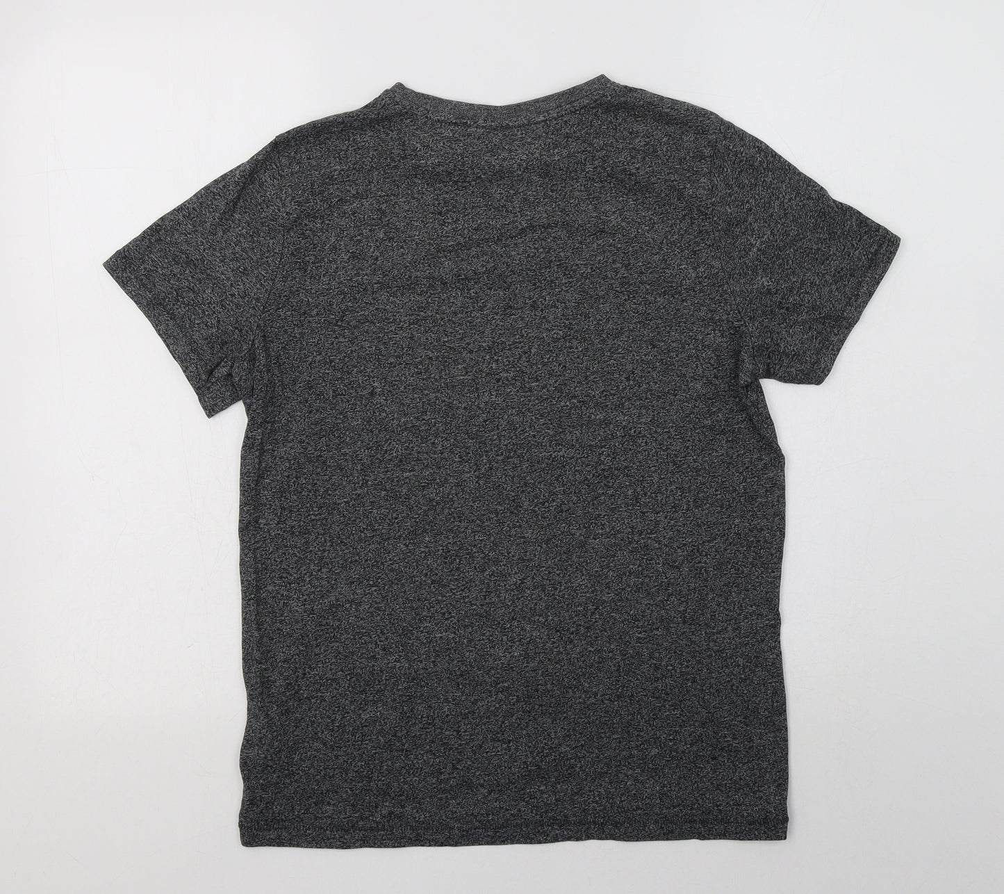F&F Boys Grey  Cotton Basic T-Shirt Size 13-14 Years Crew Neck