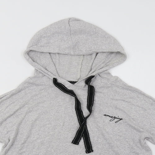 Primark Womens Grey  Viscose Pullover Hoodie Size S   - Amazing