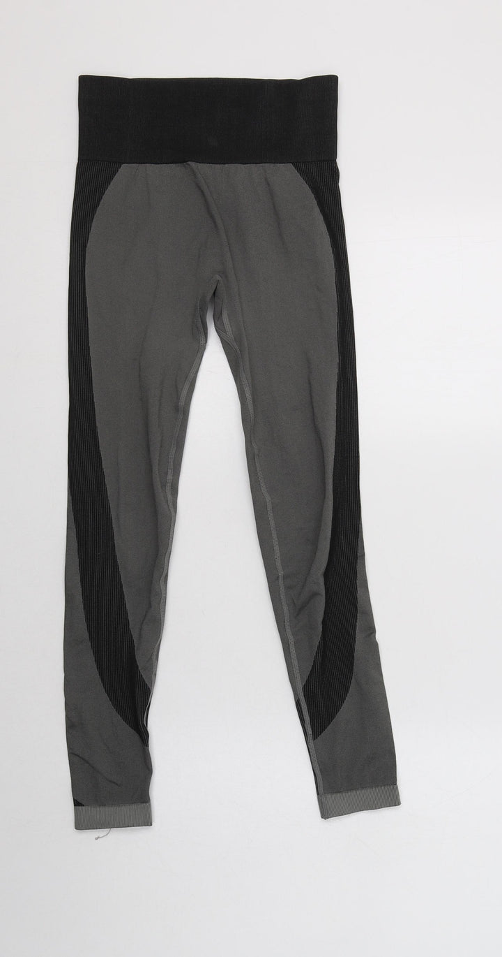 Soul & Courage Womens Grey  Nylon Compression Leggings Size S L26 in Regular