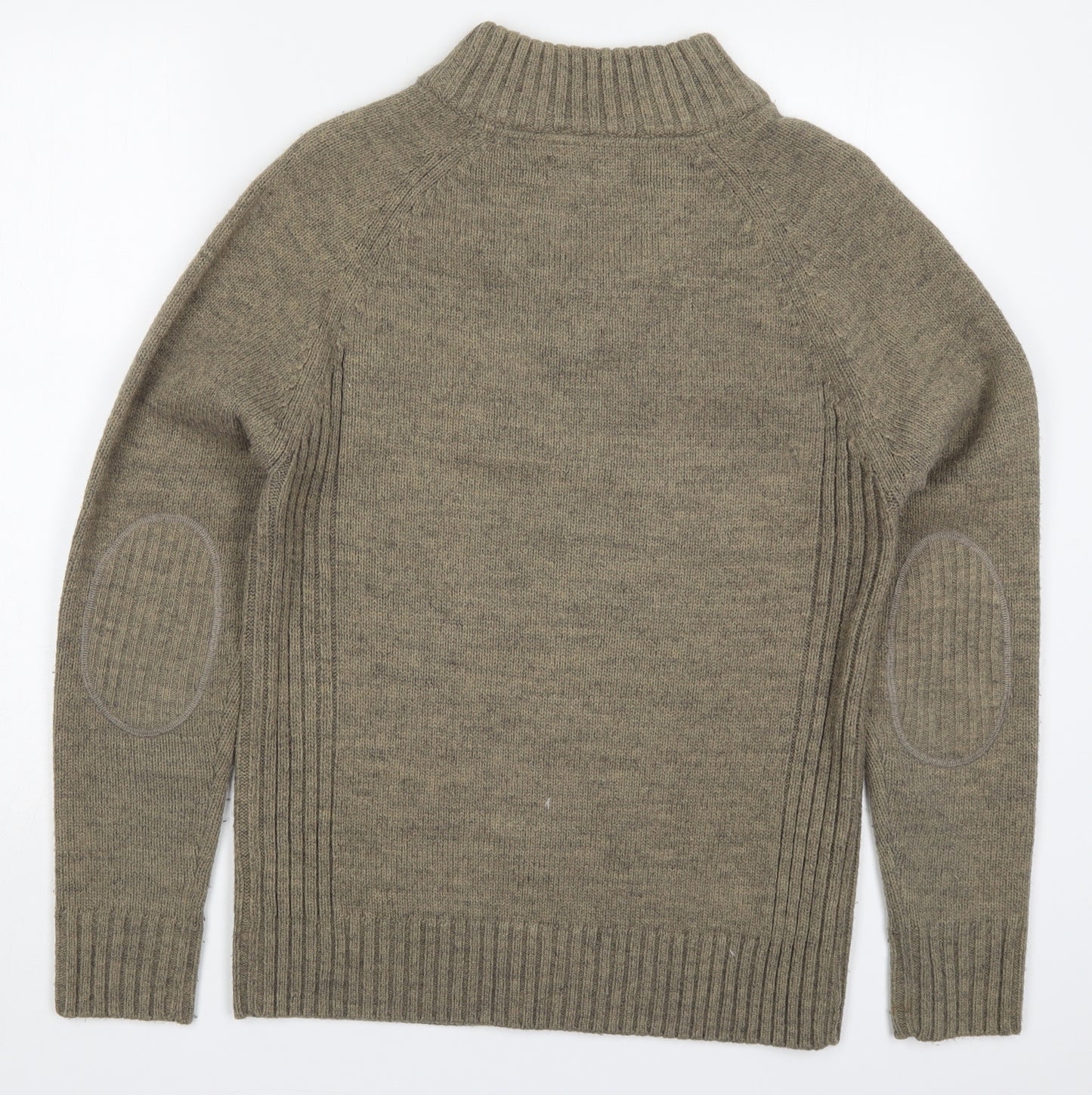 NEXT Mens Brown High Neck  Acrylic Pullover Jumper Size S