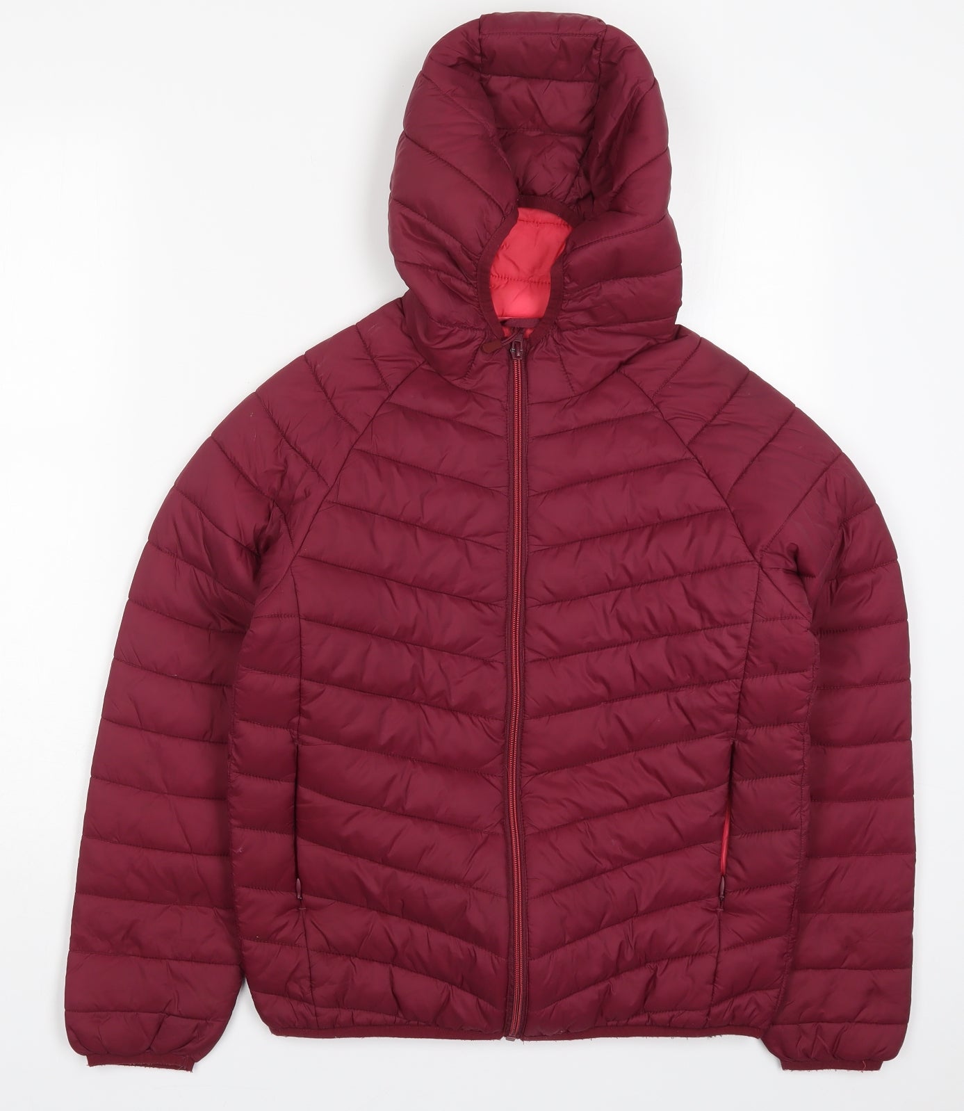 Marks and Spencer Girls Pink   Quilted Coat Size 12-13 Years  Zip