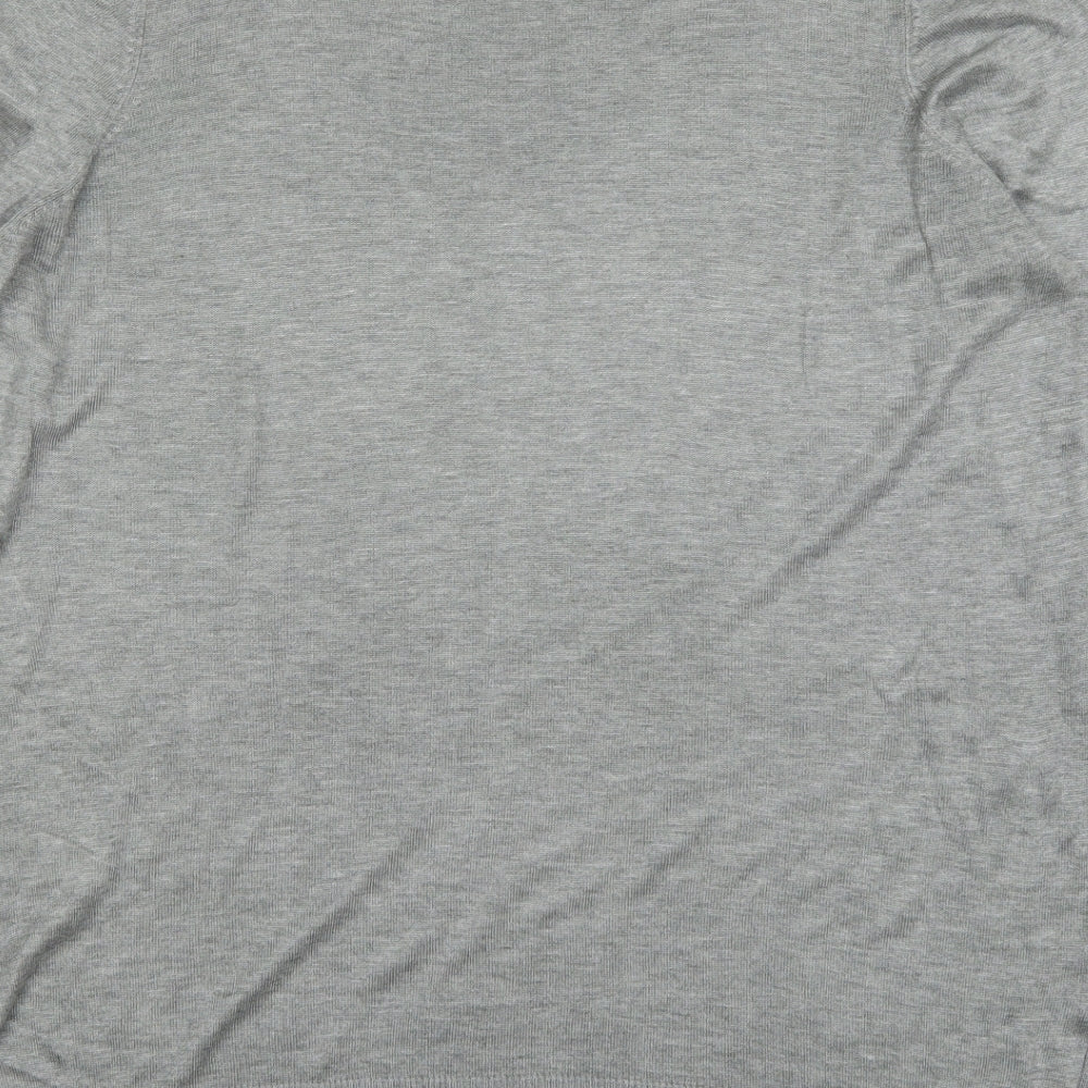 F&F Womens Grey Round Neck  Viscose Pullover Jumper Size 18