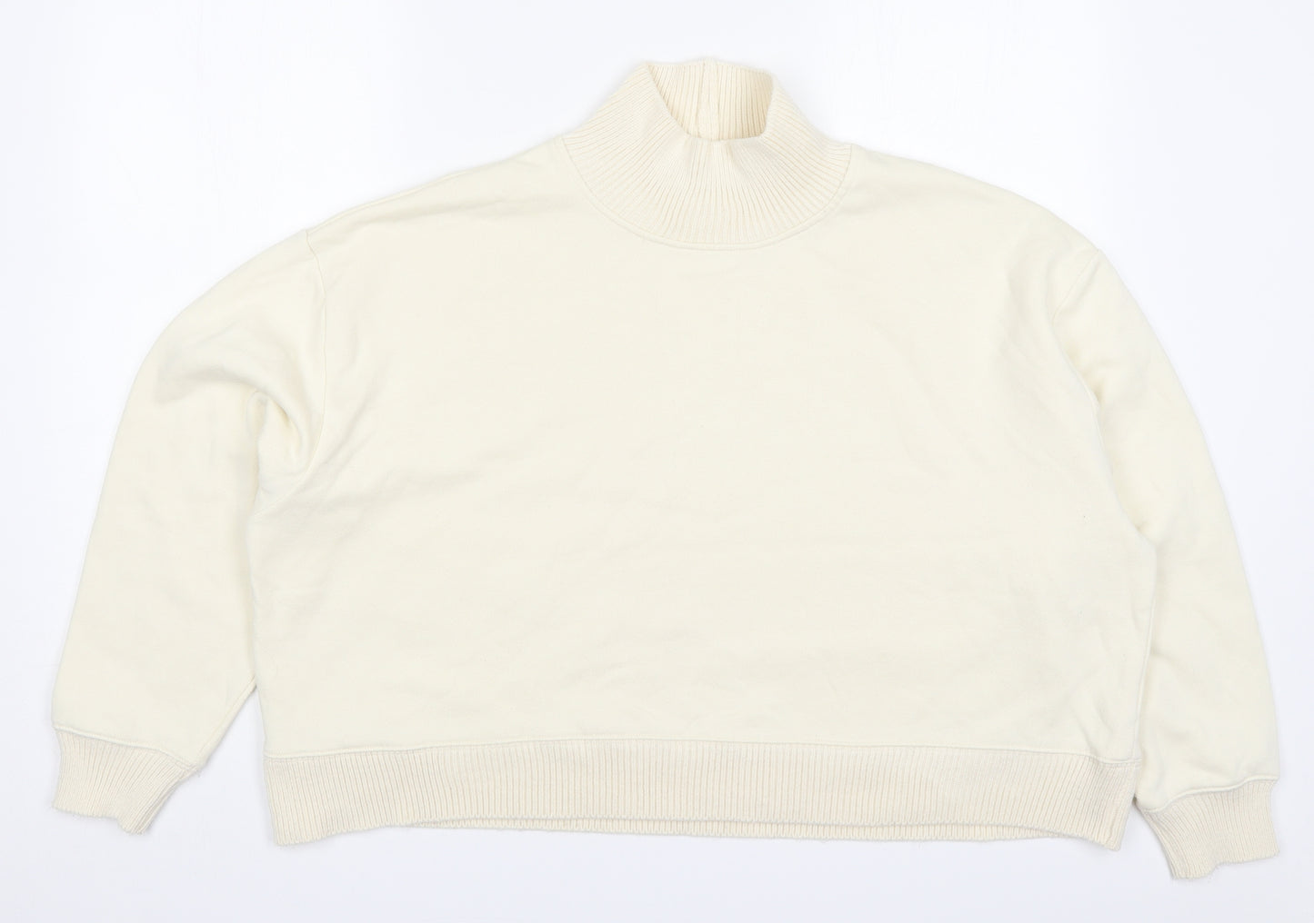 Primark Womens Beige  Cotton Pullover Sweatshirt Size 18  Pullover