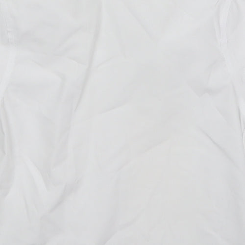 TU Boys White  Polyester Basic Button-Up Size 5 Years Collared Button