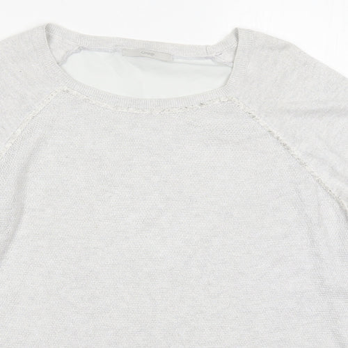 George Womens Grey Round Neck  Polyester Pullover Jumper Size 16