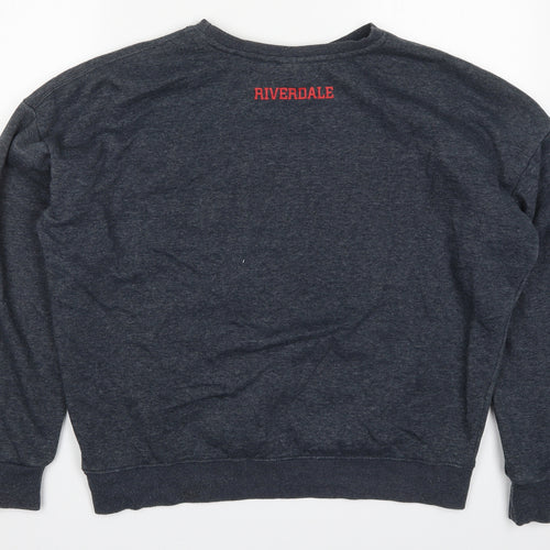 Primark Womens Grey  Polyester Pullover Sweatshirt Size 14  Pullover - Riverdale South Side Serpents