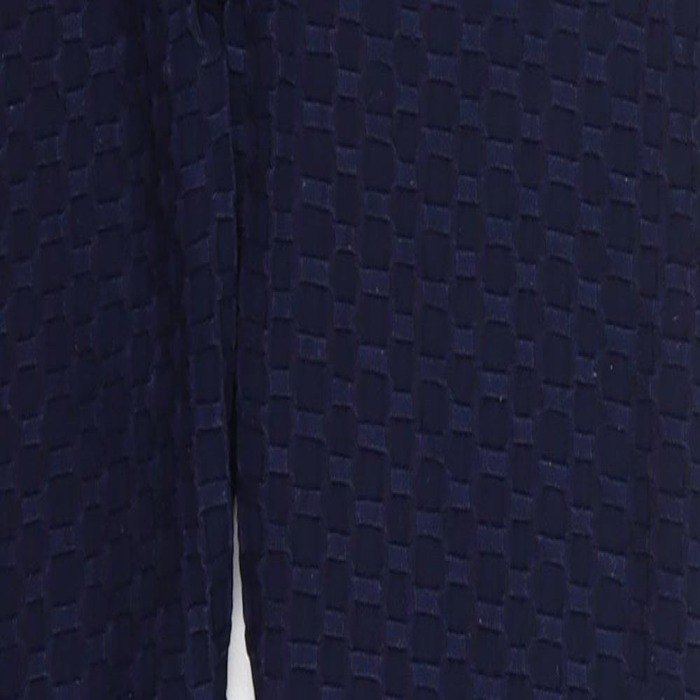 Preworn Womens Blue  Polyester Carrot Leggings Size M L25 in