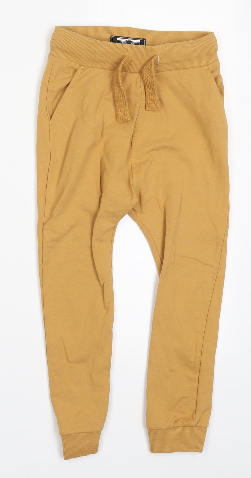 NEXT Boys Beige  Cotton Sweatpants Trousers Size 4-5 Years  Regular Drawstring