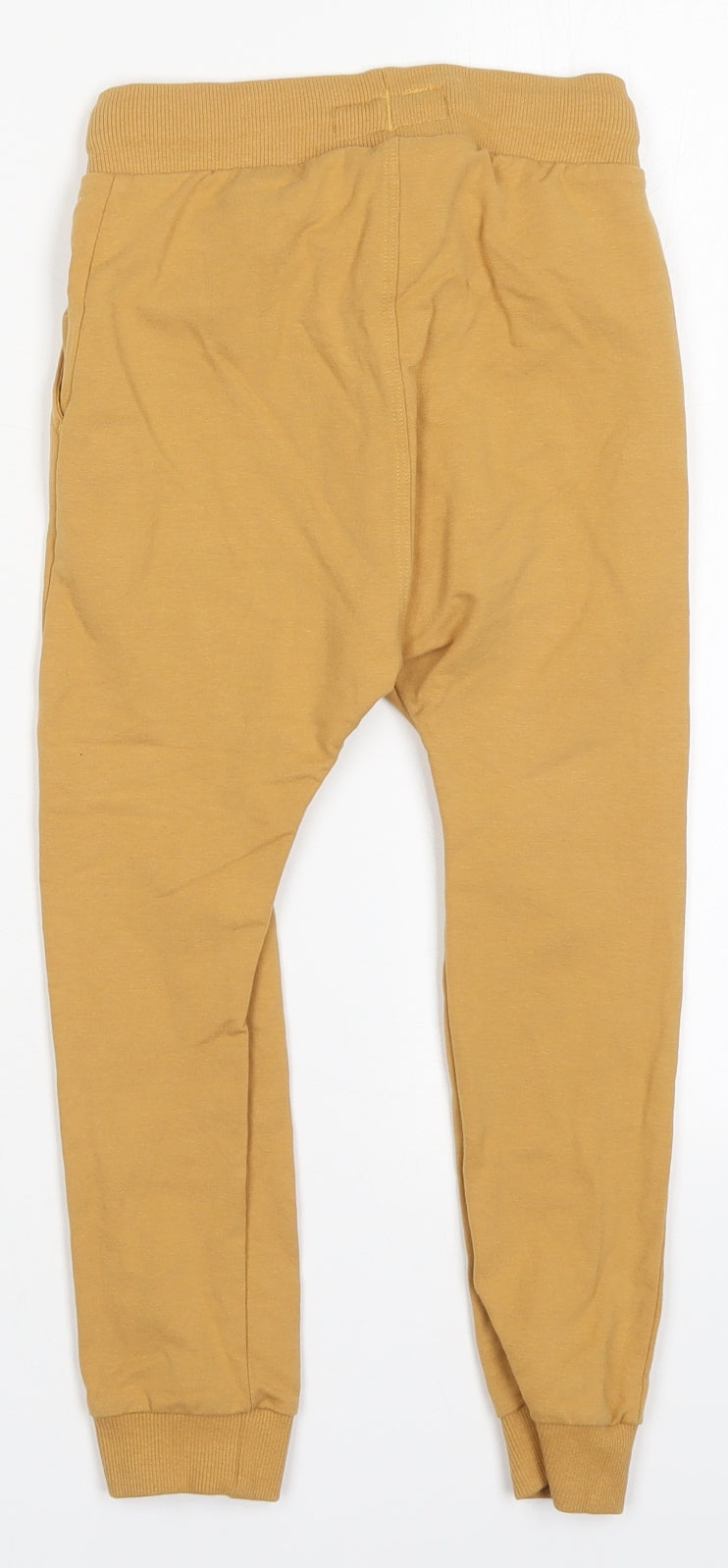 NEXT Boys Beige  Cotton Sweatpants Trousers Size 4-5 Years  Regular Drawstring