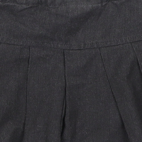 NEXT Girls Grey  Polyester Pleated Skirt Size 3 Years  Regular Zip