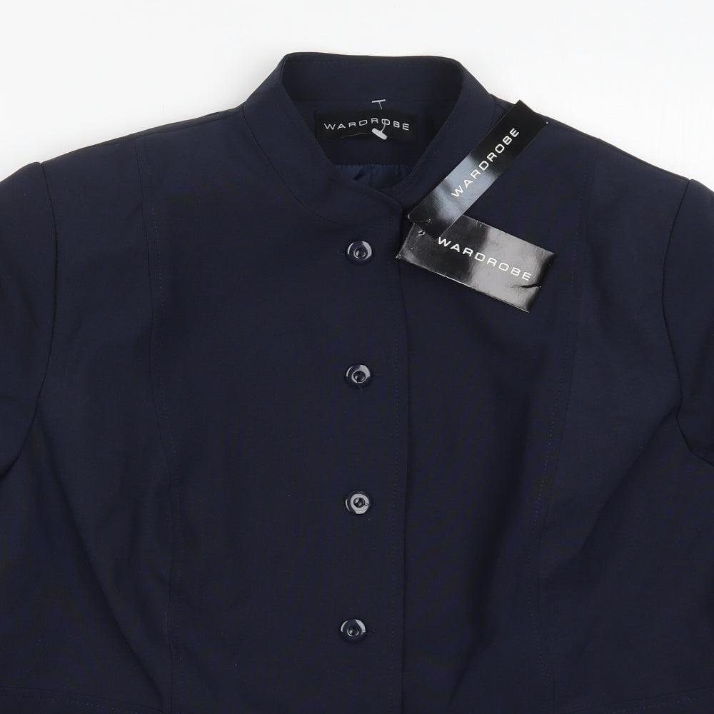 Wardrobe Womens Blue  Polyester Jacket Suit Jacket Size 20