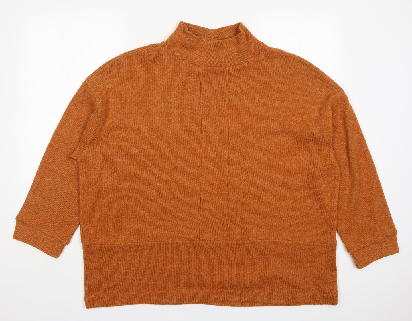 TU Womens Orange  Polyester Pullover Sweatshirt Size 18  Pullover