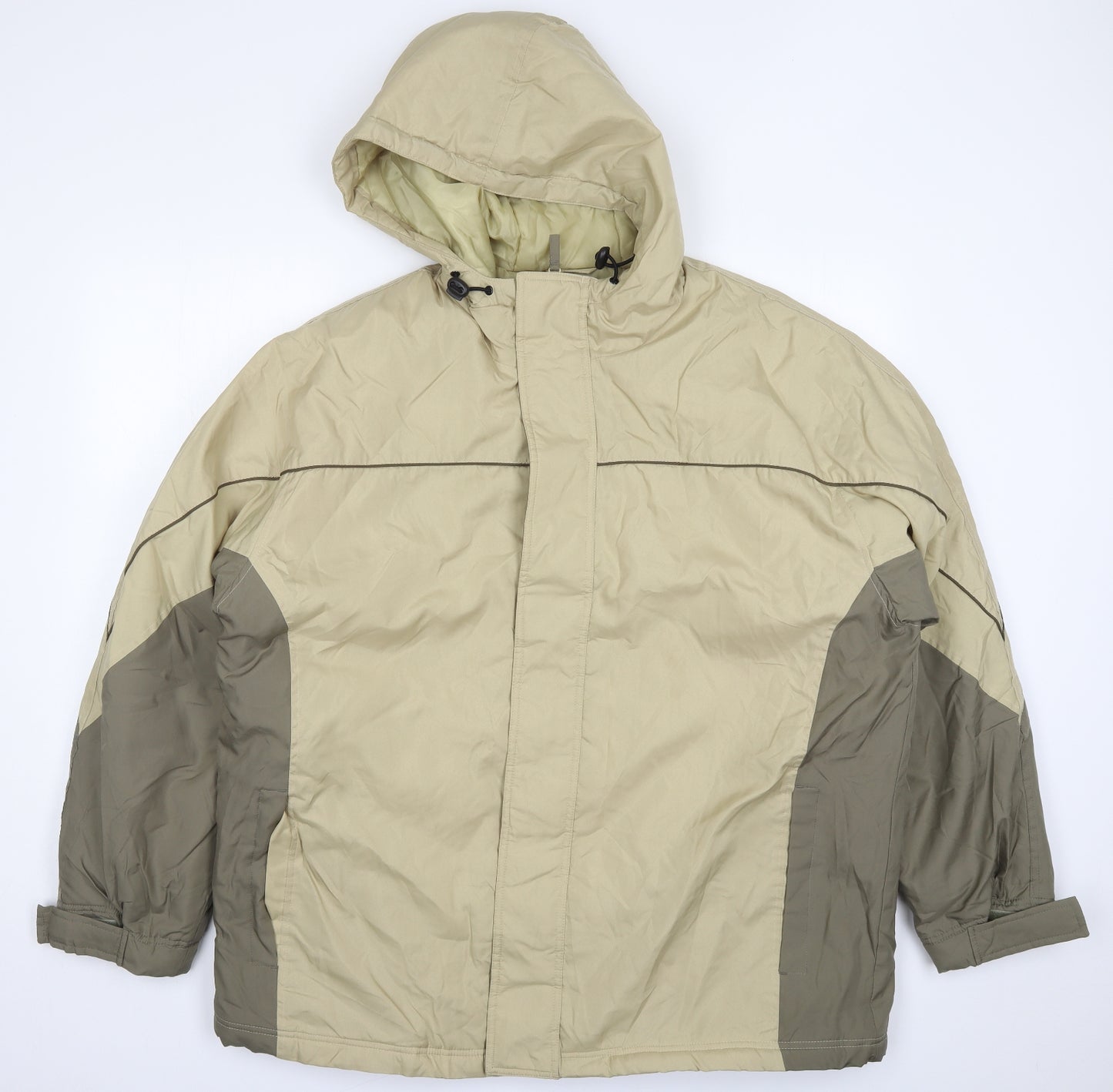 Weathersguard Mens Beige   Quilted Coat Size XL  Zip