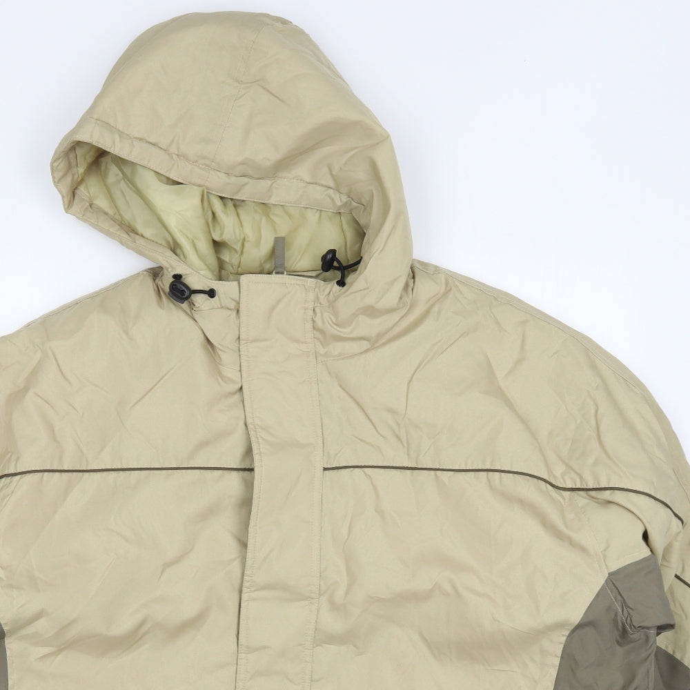 Weathersguard Mens Beige   Quilted Coat Size XL  Zip