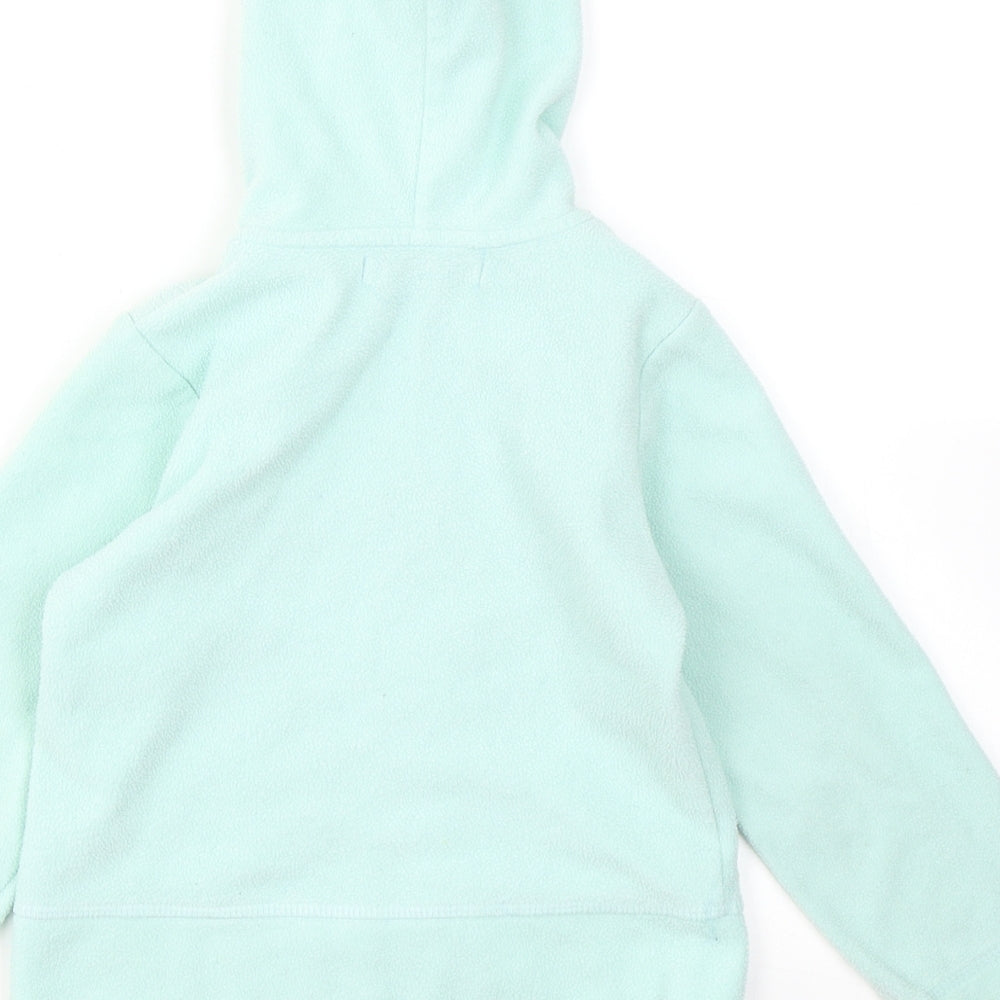 George Girls Blue  Polyester Full Zip Hoodie Size 3-4 Years  Zip