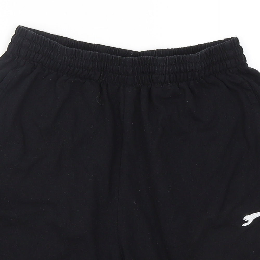 Slazenger Boys Black  Polyester Sweat Shorts Size 5 Years  Regular Drawstring