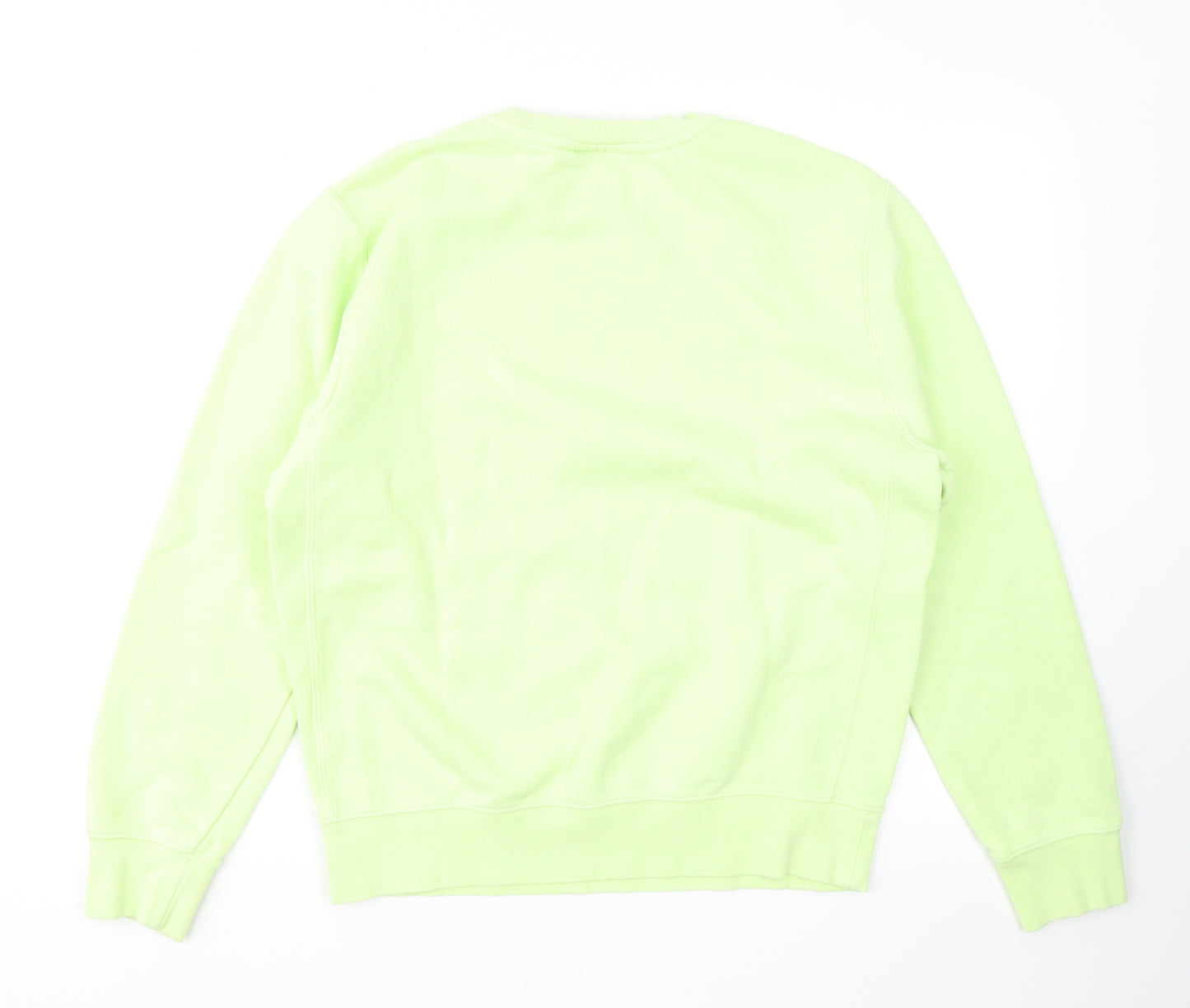 Nike Womens Green  Cotton Pullover Sweatshirt Size S
