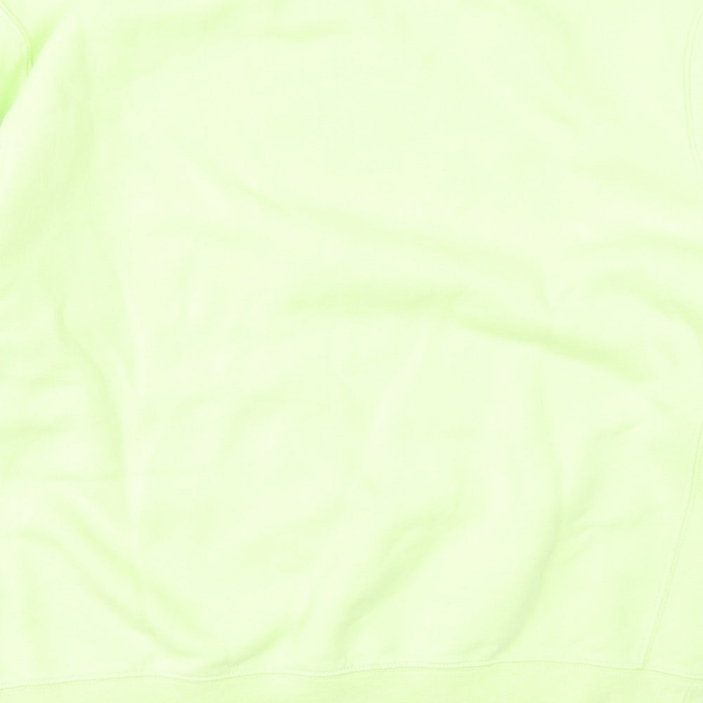 Nike Womens Green  Cotton Pullover Sweatshirt Size S