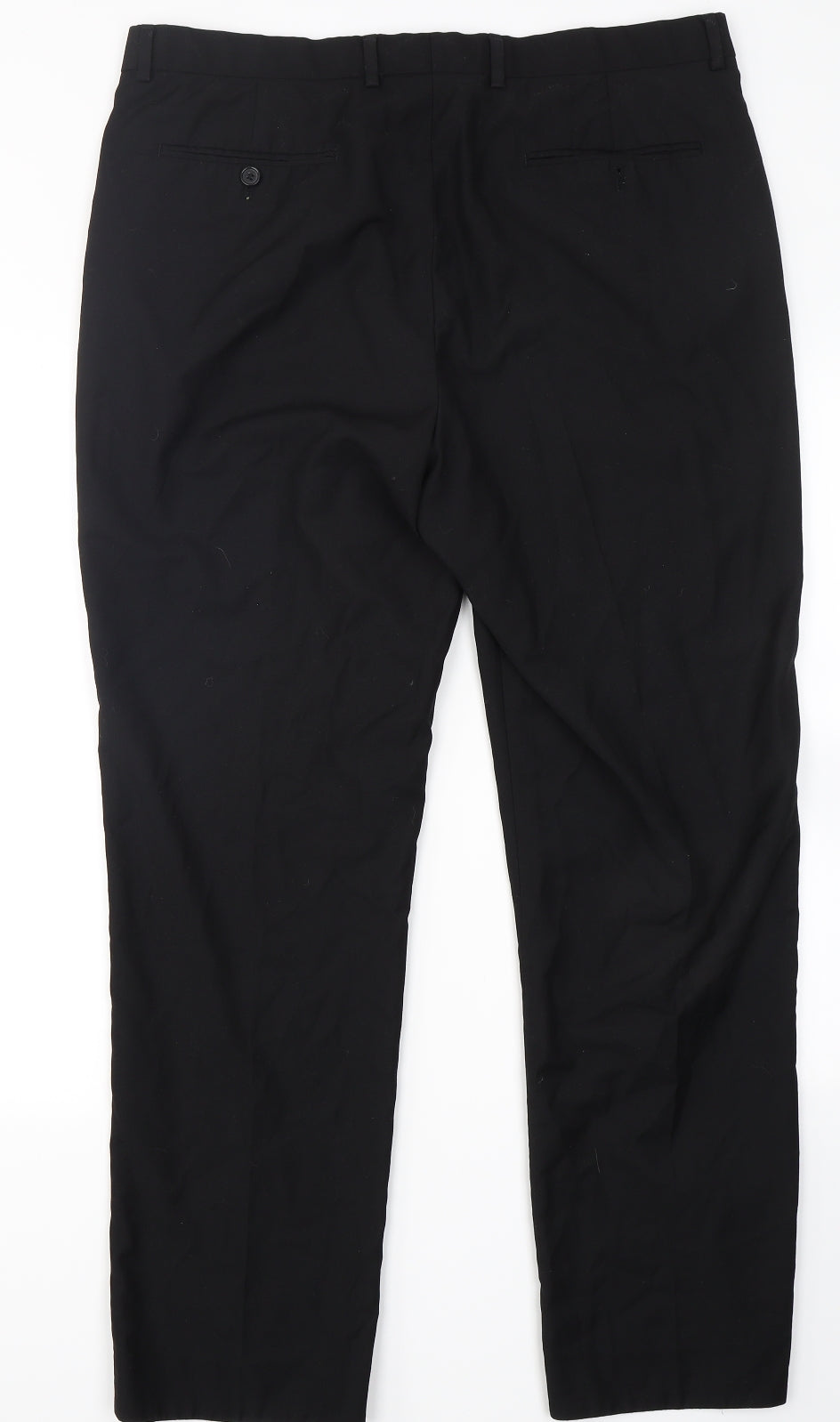 Taylor & Wright Mens Black  Polyester Dress Pants Trousers Size 36 in L31 in Regular Hook & Eye