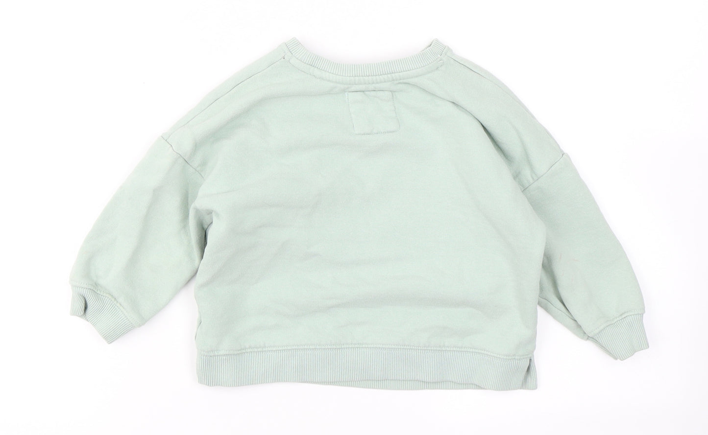 NEXT Girls Blue  Cotton Pullover Sweatshirt Size 2-3 Years   - Unicorn