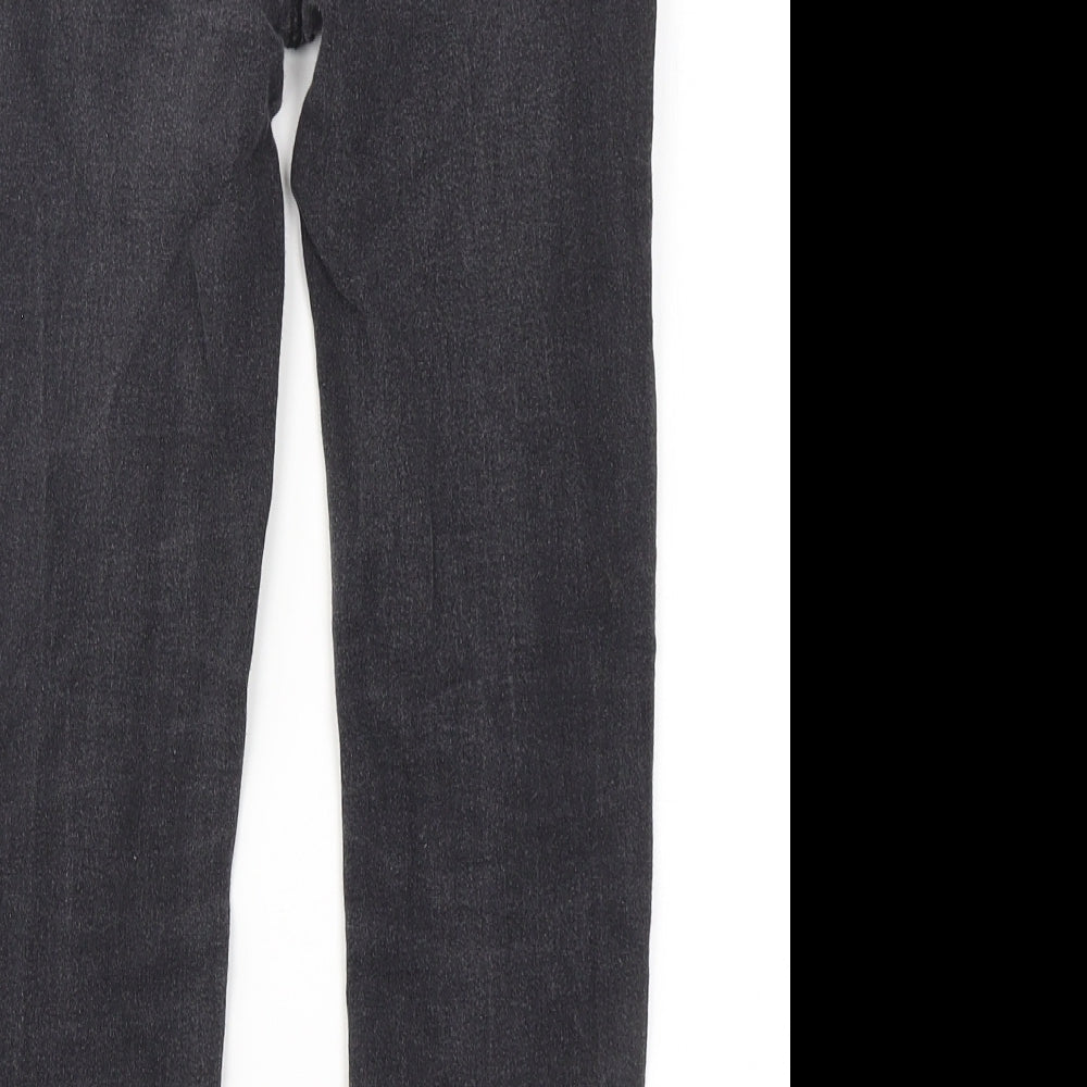Denim Co Girls Black  Cotton Skinny Jeans Size 8-9 Years  Regular Button