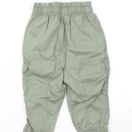 NEXT Girls Green  Lyocell Jogger Trousers Size 6-9 Months