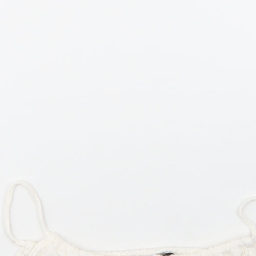 Nasty Gal Womens White  Polyester Basic Tank Size 6 Round Neck