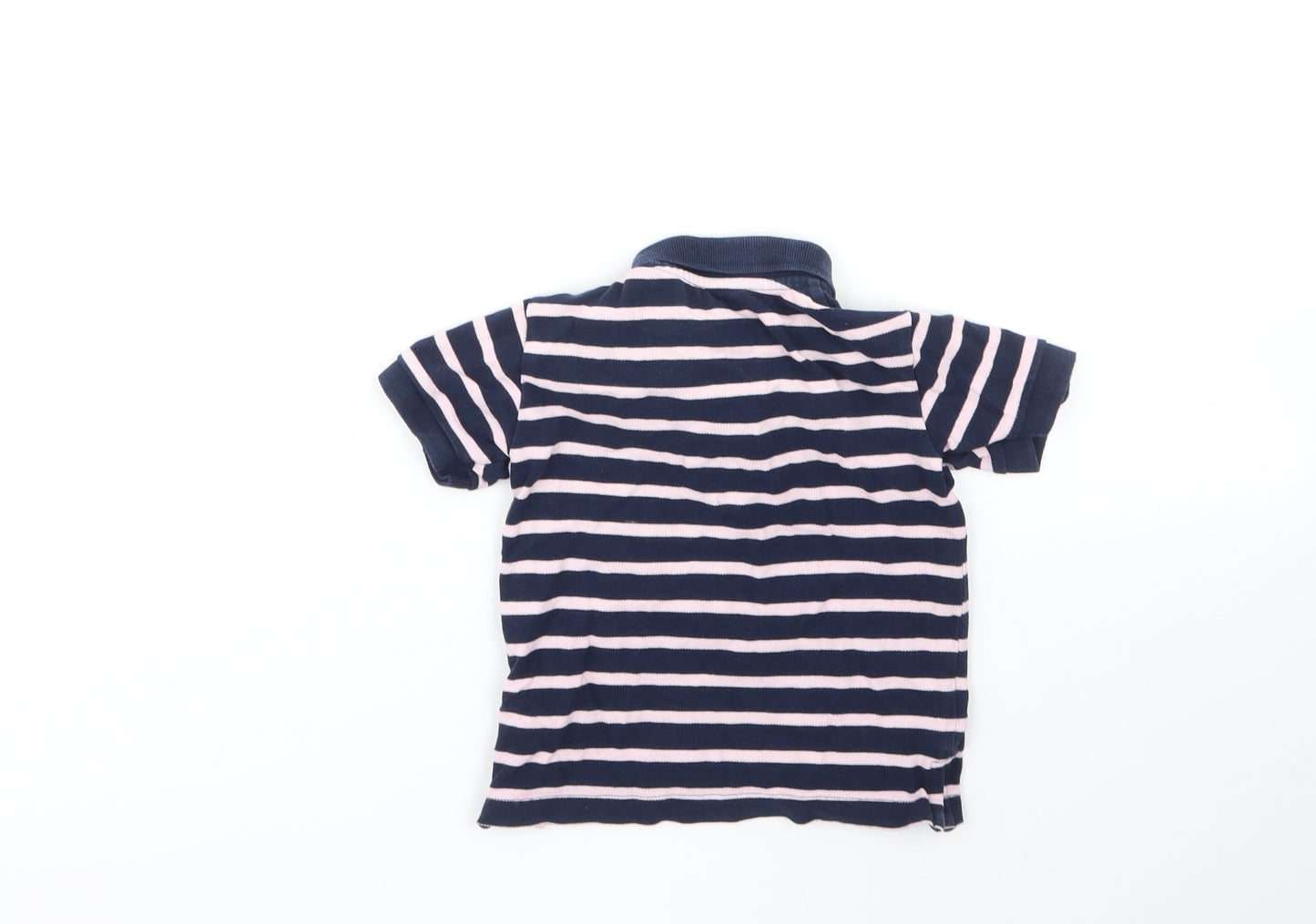 NEXT Baby Multicoloured Striped 100% Cotton Basic Polo Size 12-18 Months Collared