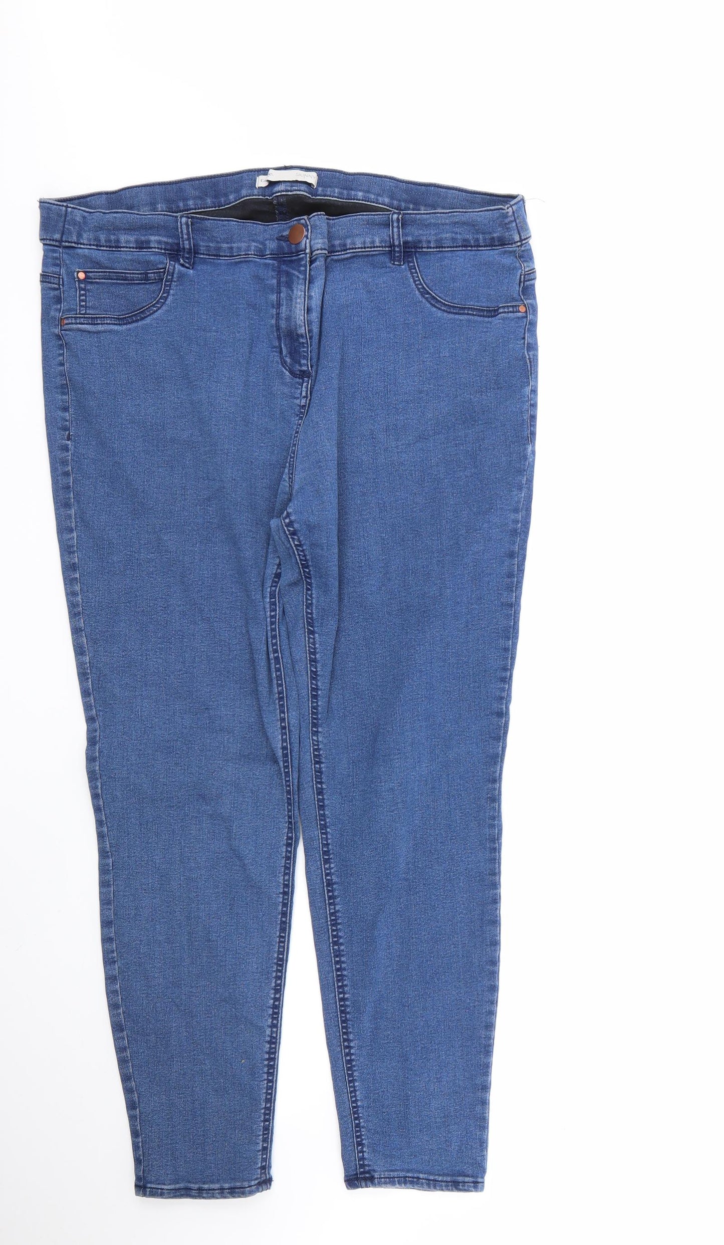 George Womens Blue  Cotton Jegging Jeans Size 22 L26 in Regular